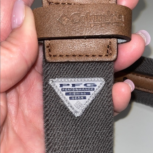 Columbia Gray Belt with Marlin Design / preowned size large 38-40 - Picture 6 of 7